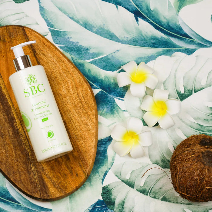 Coconut & Plumeria Conditioning Cream Cleanser - SBC SKINCARE