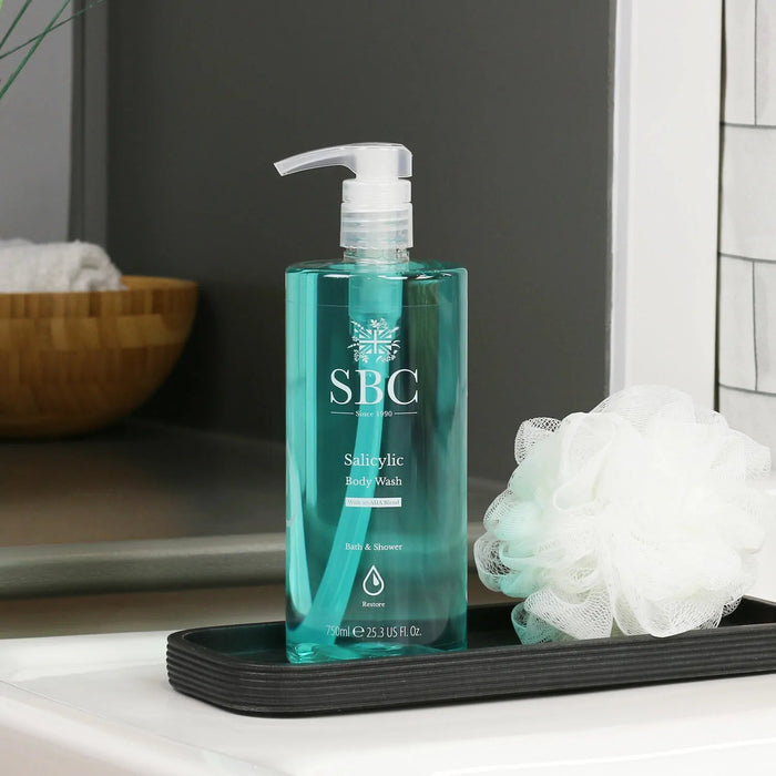 Detergente per il corpo all'acido salicilico